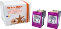 HP 302 Color XL Doppelpack Refill Tinte Color für HP / F6U67AE  / 2x18ml Tintenpatrone