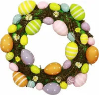 HAAC Eierkranz Ostereier Eier Deko Kranz Türkranz Frühling Ostern 55 cm bunt