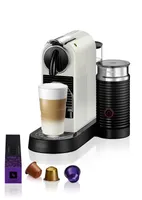 Nespresso De'Longhi EN267.WAE Citiz Kaffemaschine | Hochdruckpumpe und perfekte Wärmeregelung  | Energiesparfunktion | Integrierter Aeroccino-Milchaufschäumer | creme-weiß