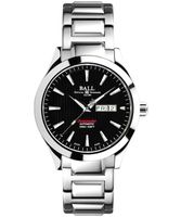 Ball Pánské stříbrné automatické hodinky, Ball RR1102 (základ: ETA 2836-2), švýcarské, rezerva 38 h, 25 šperků