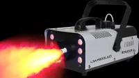 IBIZA LSM900LED DMX NEBELMASCHINE MIT FERNBEDIENUNG UND 6x3 WATT LEDs