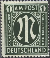 Briefmarken Bizone (Alliierte Besetzung) 1945 Mi 35B gestempelt AM-Post