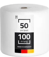 LOGIC PACK Trittschalldämmung 2 mm aus PE-Schaumfolie 50 m² Verpackungsschaum Schaum Laminat Parkett Unterlage, 0.5 m x 100 m