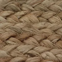 vidaXL Teppich Jute Geflochten 90 cm Rund