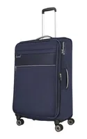 Travelite Textilní cestovní kufr Miigo 4w Navy/outerspace L EXP 90/96 l