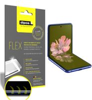 3x Samsung Galaxy Z Flip Schutzfolie Folie, 100% Displayabdeckung, dipos Flex
