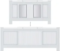 vidaXL MDF Heizkörperverkleidung Weiß 205 cm