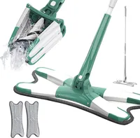Mop，Handwaschbarer Flachmopp, Nass- und Trockenmopp, Haushaltsfliesenbodenmopp, rotierender Mopp, Lazy Mop