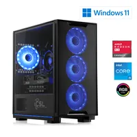 CSL Gaming PC Intel Core i5-12400F, 3200 MHz, Radeon RX 7600, 16 GB DDR4 RAM 1000 GB, Windows 11, USB 3.2 | M10010H