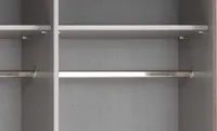 1 Kleiderstange für Fach mit 45 cm Grau