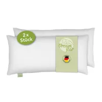 2er Set Baumwolle Kopfkissen | 40 x 80 cm | DREAMSTAR Eco | Allergiker geeignet
