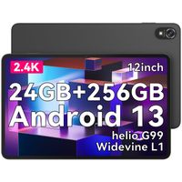 Blackview Tab 18 Top Gaming Tablet 12 Zoll,24GB RAM +256GB ROM(1TB TF),Android 13 Tablet, 2.4K Display, Helio G99 Octa-Core, 8800mAh 33W,16MP+8MP Dual