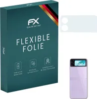 atFoliX FX-ActiFleX 3x Schutzfolie kompatibel mit Samsung Galaxy Z Flip3 5G Lens Folie