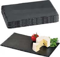 5 Stück Buffetplatte aus Schiefer - 30 x 20 cm