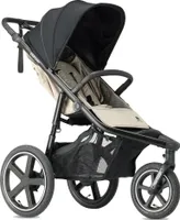 DERYAN Luxe Bolt wózek do biegania - Jogging buggy - Biegacz - W zestawie moskitiera i pompka - Kremowy