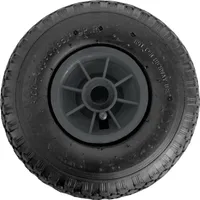 Sackkarrenrad 260x85 mm 3.00-4 Nabenlänge 75 mm Luftbereifung Ersatzrad Bollerwagenrad 4 PR grau