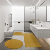 Moderne Badematte Badezimmer Teppich Shaggy Weich In Versch. Größen u. Farben Grösse 60x100 cm