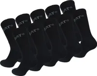 Caterpillar Performance Socks 10 Paar Herrensocken, Einlegesohle und Spann aus Schwamm, verstärkte Spitze und Ferse, Baumwolle (Schwarz, 39-42)