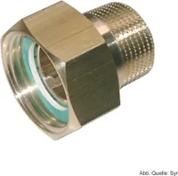 SYR Gewindeverschraubung 1", DN 25, rohgelb, 0812.25.900