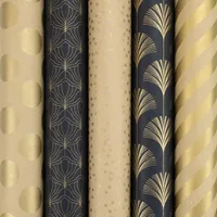 Berliner Weihnachtspapier - Geschenkpapier für Weihnachten - Geschenkpapier - 2 Meter x 70 cm - 5 Rollen