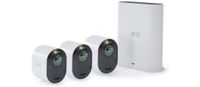 Arlo Ultra 2 Spotlight Kamera 3er Set Überwachungskamera 4K Video WLAN weiß