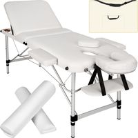 3-zónový masážny stôl vrátane podporných valčekov a tašky na prenášanie 210 x 95 x 63 - 89 cm