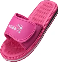 Kubota Badelatschen mit Klettverschluss Pantoletten Sandalen Damen "Velcro" Rosa, 41