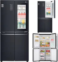 Side by Side Kühlschrank LG GMQ844MCKV BxHxT 83,5 x 178,7 x 73,4 cm Kühlteil 321 l Gefrierteil 209 l 393 kWh/Jahr Matt Black Steel