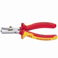 Knipex 110-6160 Abisolierzange isol 10qmm VDE 2Komp, rot/gelb/silber