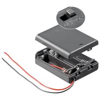 Batteriehalter für 3 Stück Mignon AA LR6 Batterien 4,5 Volt mit Kabel und Stecker