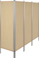 Leichtparavent Paravent Sichtschutz Raumteiler 4-flügelig, 165x204 cm