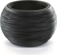 Prosperplast Furu Bowl Blumentopf für Innen- und Außenbereich UV-Beständig Rund Kunststoff Ø 435mm Anthrazit