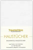 Traumschloss Betttuch Haustuch 240 x 260 cm weiß aus 100% Baumwolle, ohne Gummizug