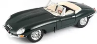 Bburago 18-12046 - Modellauto - Jaguar E-Type Cabriolet (grün, Maßstab 1:18) Modell  Auto Klassiker