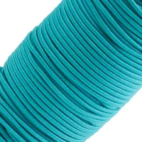 50m Spule Gummikordel Gummischnur 3mm Bekleidungsgummi Hutgummi, 27 Farben, Farbe:himmelblau