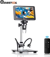 Digitální mikroskop s reflektorovým krytem, 7'' IPS obrazovka, 1200X, 16MP, profesionální pájecí mikroskop