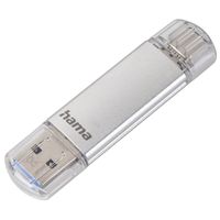 Hama USB-Stick "C-Laeta", USB-C USB 3.1/USB 3.0, 256GB, 70 MB/s, Silber Hama