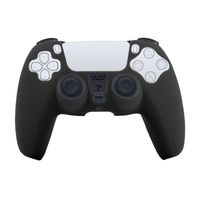Schutzhülle für Playstation 5 PS5 DualSense Controller Schutz Silikon Case, Farbe:Schwarz
