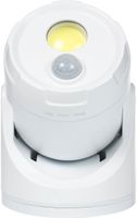 LED Batterie Spot Strahler mit Bewegungsmelder 5000K 450 Lumen Timer inkl. D-Batterien (Weiß)