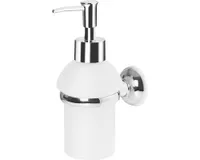 spirella Wand Seifenspender Bad Wandmontage 200ml Weiß Kleben oder Bohren