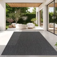 TT Home Teppich Für Outdoor Küchenteppich Balkon Terrasse Unifarbenes Design Modern Größe 140x200 cm