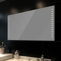 vidaXL Kúpeľňové zrkadlo s LED osvetlením 100 × 60 cm