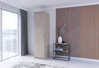 Drehtürenschrank Kleiderschrank Schrank Garderobenschrank 50 cm eintürig  Sonoma Eiche/ Sonoma Eiche- Szantal 1D
