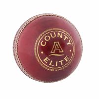 Readers - "County Elite A"  Leder Cricket Ball für Kinder RD973 (Einheitsgröße) (Rot)