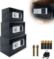 VA-Cerulean Safe Safe, 22L elektronický trezor do steny, nábytkový trezor na peniaze, ohňovzdorný, vodotesný, s kombinačným zámkom a kľúčom, 35x25x25cm