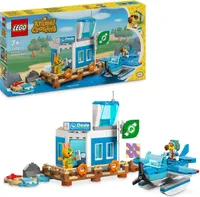 LEGO Animal Crossing Flieg mit Dodo Airlines, Videospiel-Spielset, Flughafen-Spielzeug, Wasserflugzeug und Pilot-Minifigur, Geschenk für Mädchen und Jungen ab 7 Jahren 77051