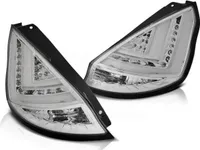 LED Lightbar Rückleuchten für Ford Fiesta MK7 Bj. 13-17 Chrom