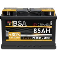 BSA Autobatterie 85Ah 12V Batterie 795AEN ersetzt 70Ah 72Ah 74Ah 75Ah 77Ah 80Ah 82Ah 83Ah