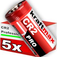 5er Pack CR2 Lithium Hochleistungs- Batterie für professionelle Anwendungen - Neueste Generation