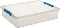 Q-line Aufbewahrungsbox 60L transparent blau